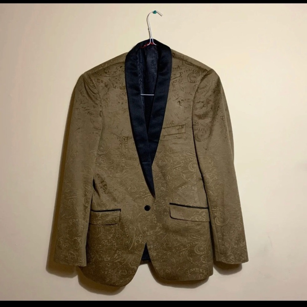 Men’s Gold Velvet Suit Jacket